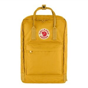 Fjallraven Kånken Laptop 17” Backpack in Ochre with Rain Cover ☔️